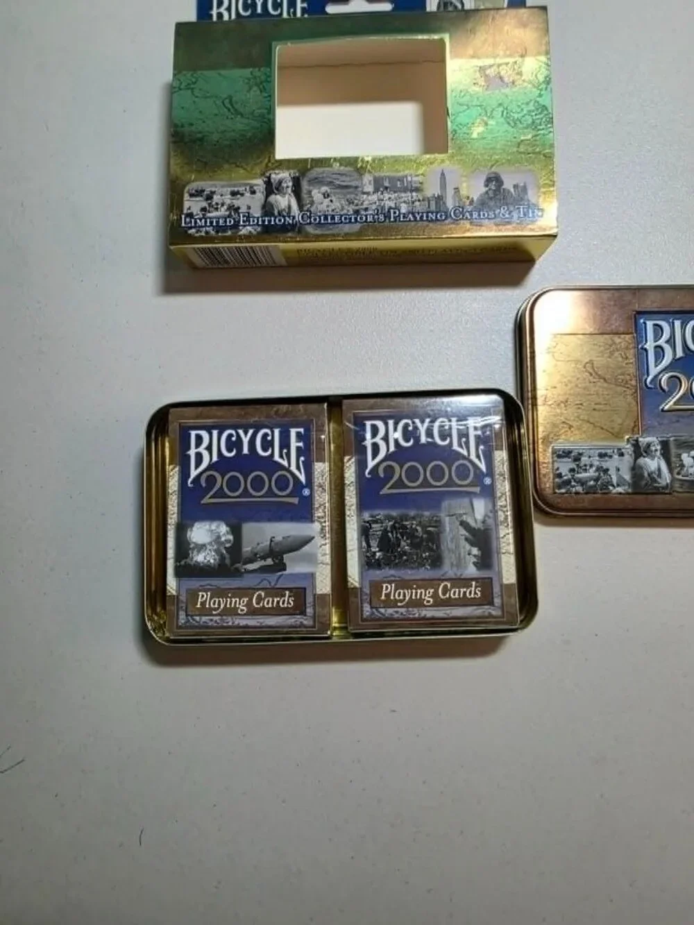 VINTAGE Bicycle 2000 Limited Edition Millennium Collector’s Playing Cards & Tin